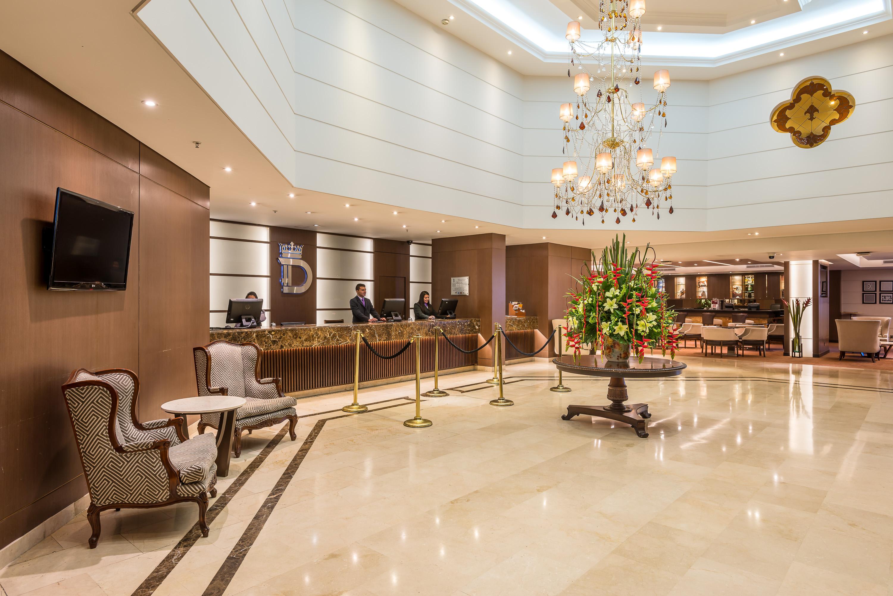 Dann Carlton Bogota Hotell Exteriör bild The lobby of the hotel